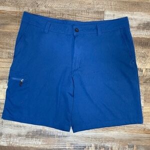 Magellan Outdoors Water Resistant Fish Gear Blue Shorts, Size 40